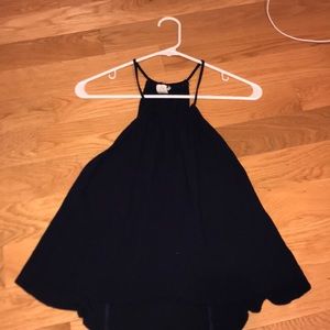 Navy blue spaghetti strap tank